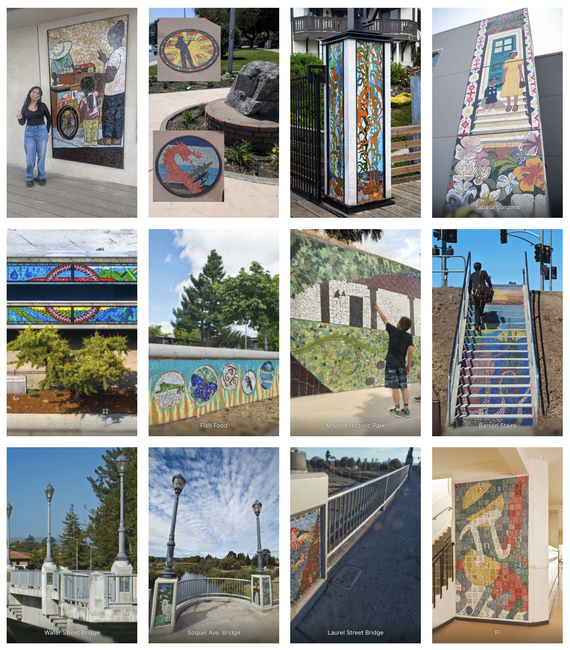 Images of community-designed projects in which Kathleen helped