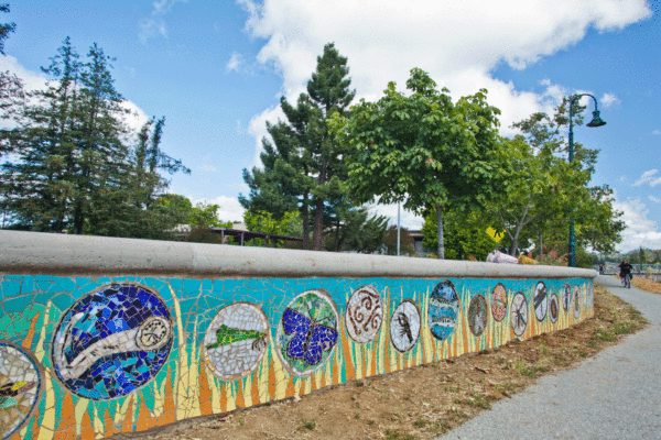 Fish Food, 120 foot mosaic installation , 2017