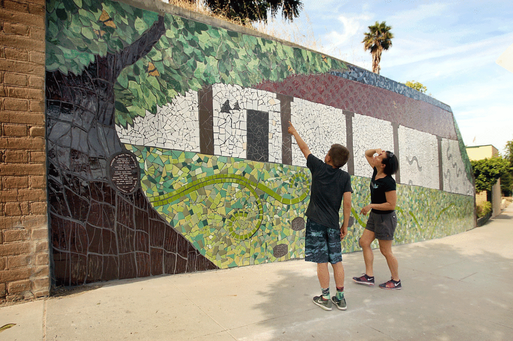 Mission Historic Park Mural wide angle