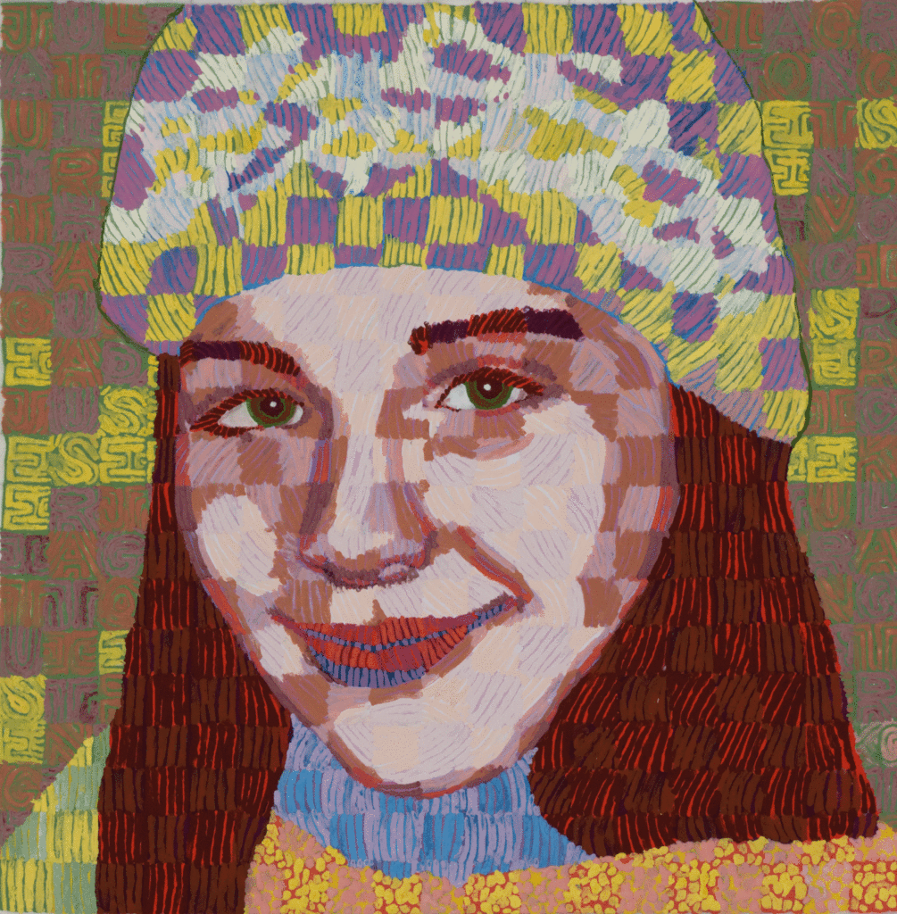 Julia, 12" x 12" encaustics, 2014