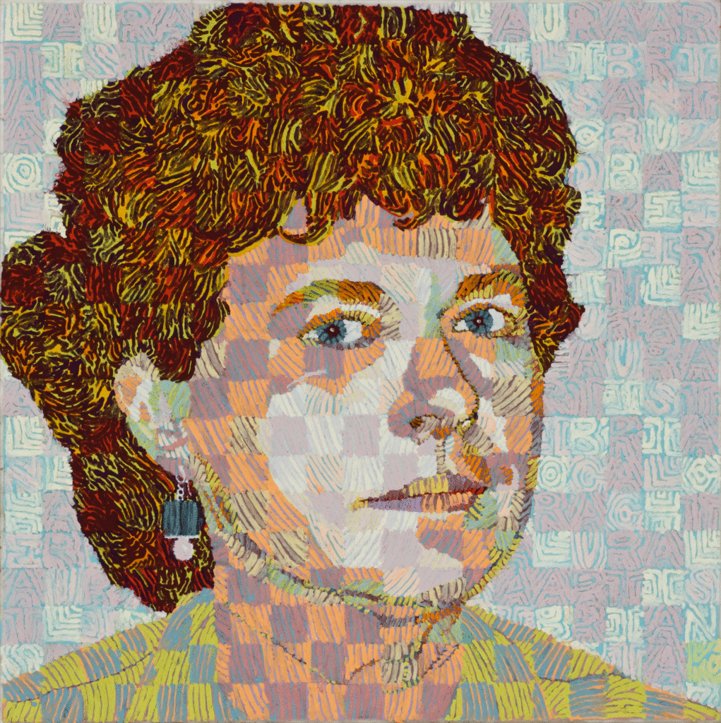 Laura, 12" x 12" encaustics, 2014