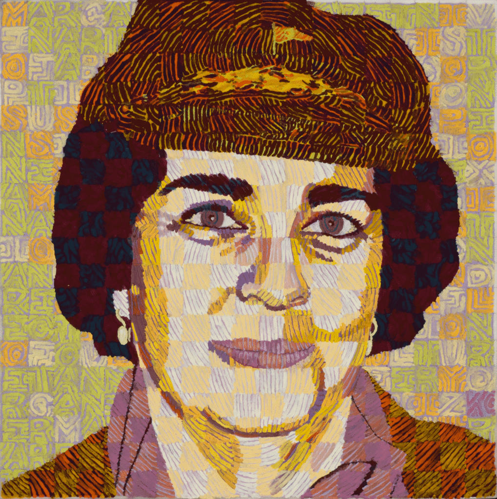 Margaret, 12" x 12" encaustics, 2014