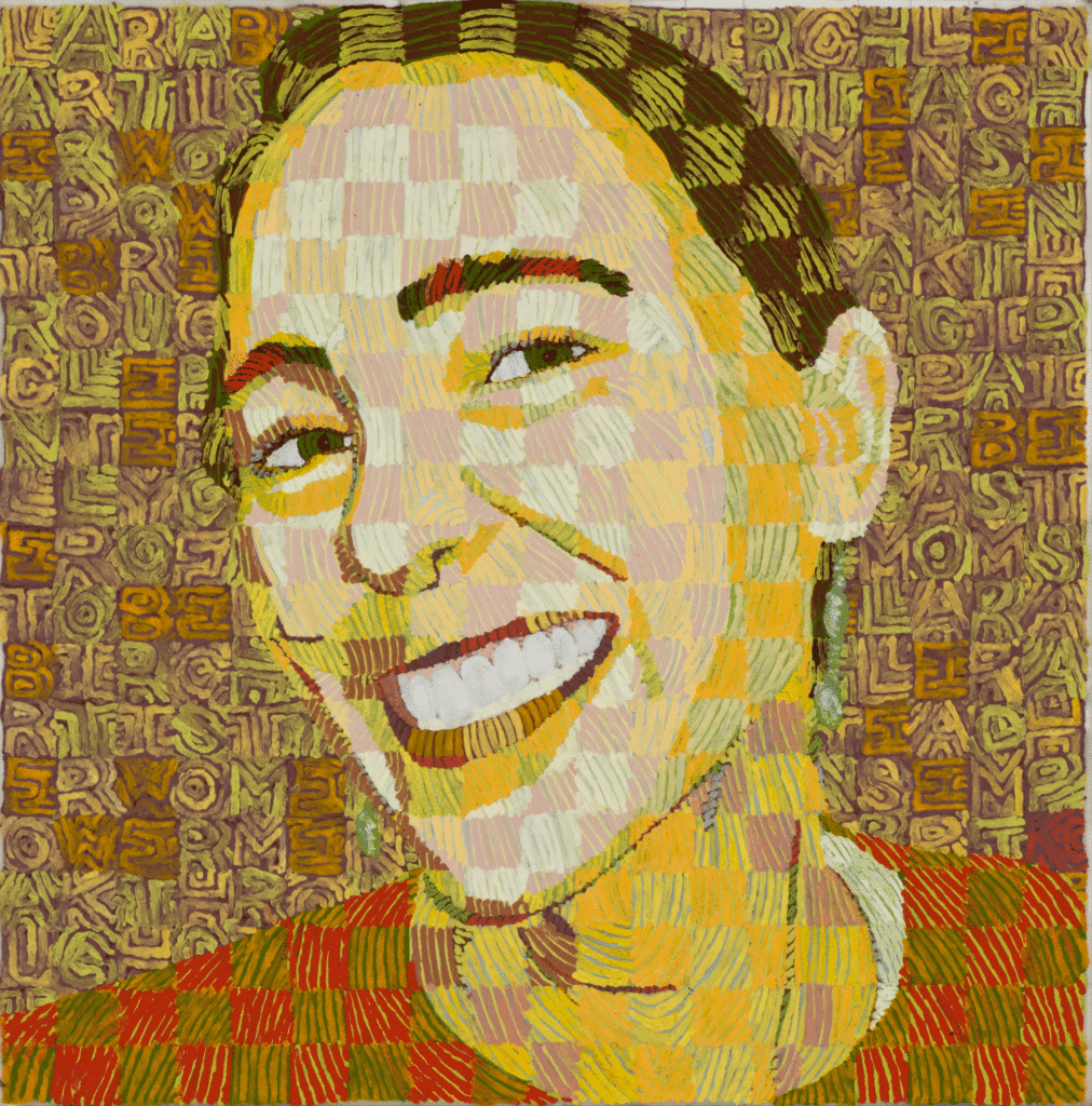 Lara, 12" x 12" encaustics, 2014