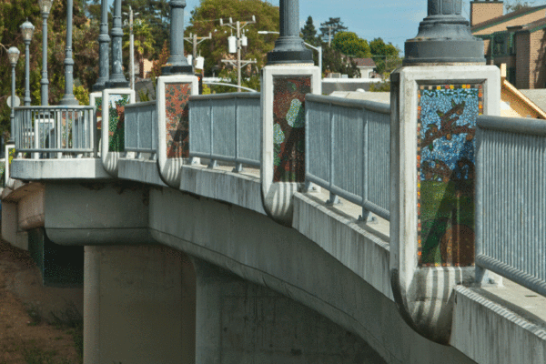 Soquel Ave. Bridge, North Side View, 2013