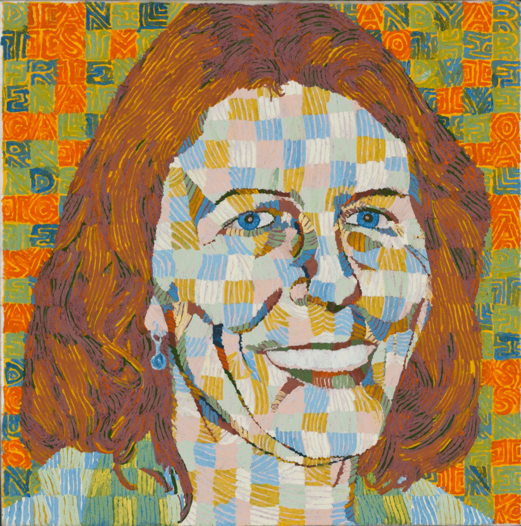 Diane, 12" x 12" encaustics, 2014