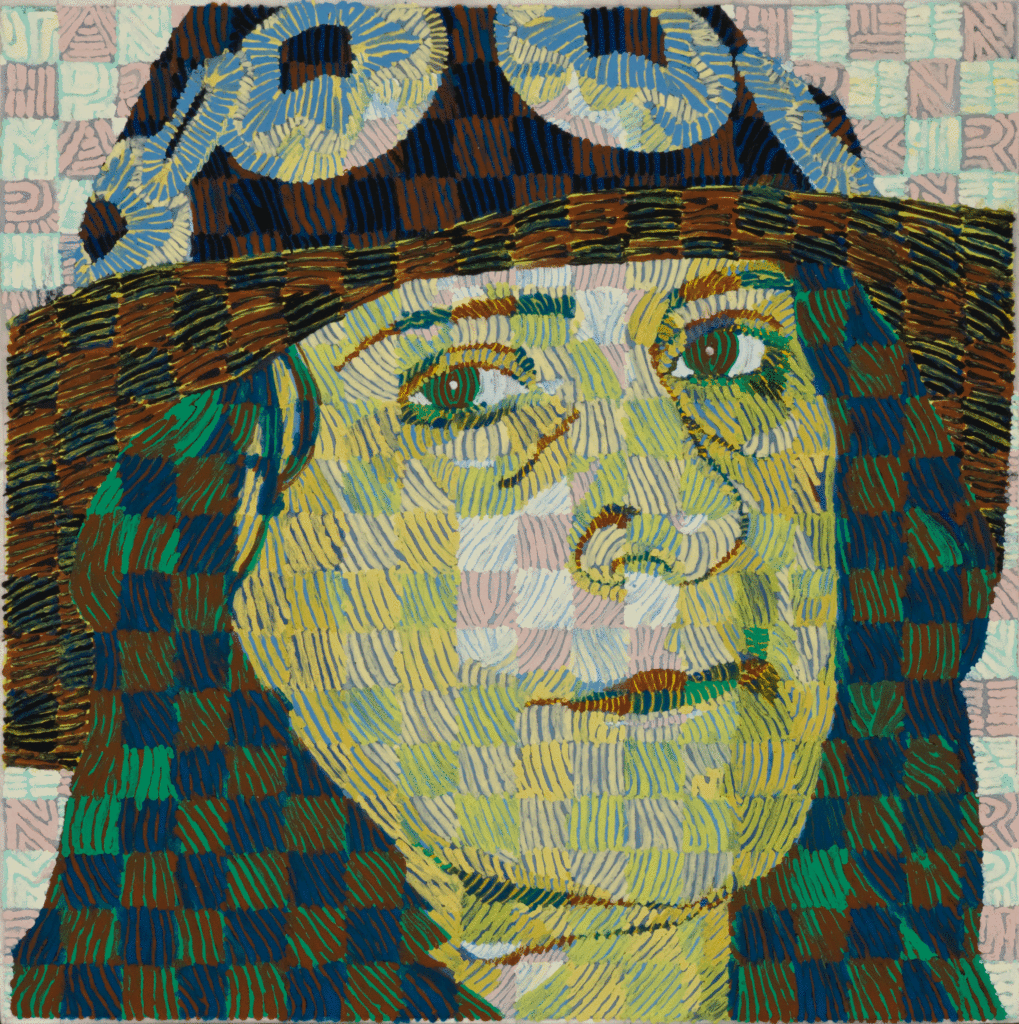 Janet, 12" x 12" encaustics, 2014