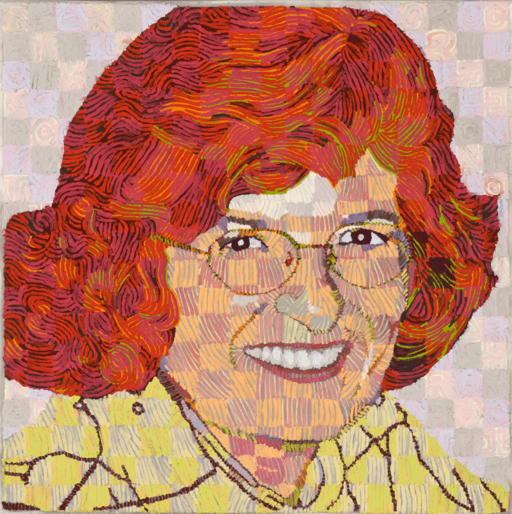 Sharon, 12" x 12" encaustics, 2014
