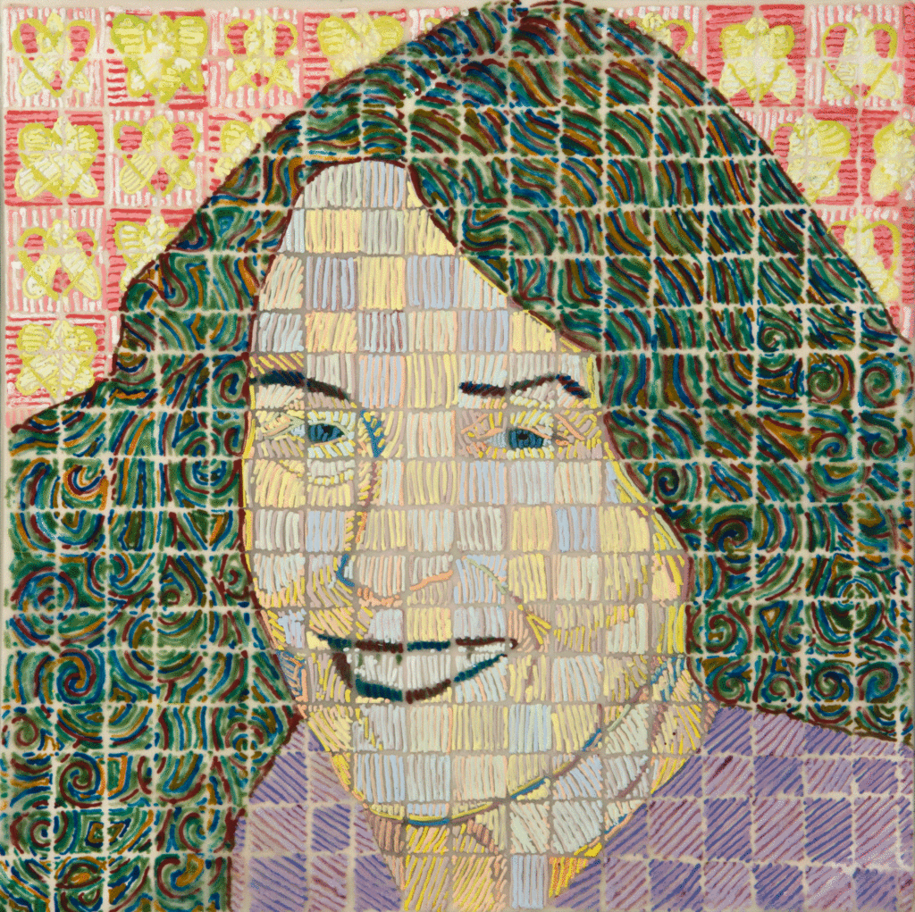 Ann, 12" x 12" encaustics, 2014