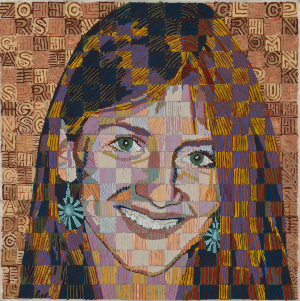 Zoe, 12" x 12" encaustics, 2014