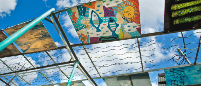 "We're All Downstream" 14' x 60' Canopy View 2017 "We're All Downstream" 14' x 60' Canopy View 2017