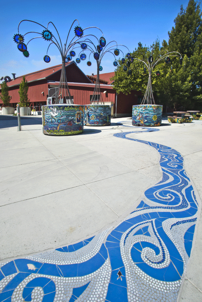 Ebb & Flow, 120' mosaic river 2015