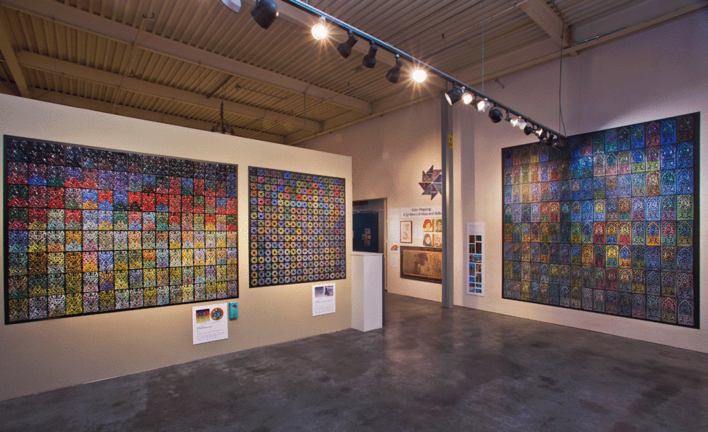 "Tile Color Maps: Installation View" Blitzer Gallery, ceramic tiles, 2017