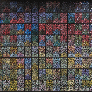 “Tile Color Map: Celebrating the Dignity of Labor” 8′ x  6′, ceramic tiles, 2017