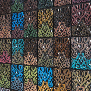 “Tile Color Map: Seacliff Village Park” Detail 8′ x  6′, ceramic tiles, 2017