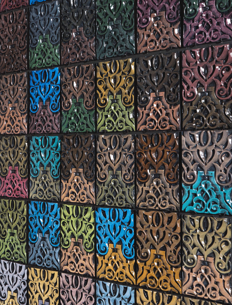 "Tile Color Map: Seacliff Village Park" Detail 8' x 6', ceramic tiles, 2017