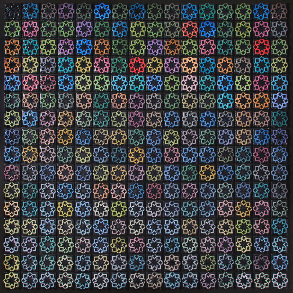 "Tile Color Map: Fish Food" 6' x 6', ceramic tiles, 2017