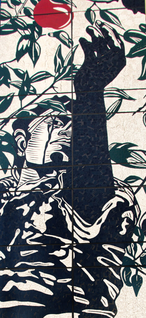 En el Cielo (The Apple Picker), detail