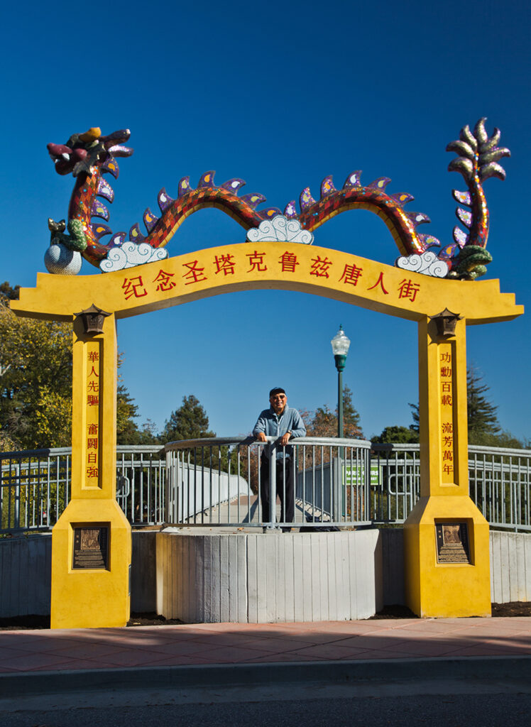 Chinatown Dragon Gate with Chinese Person