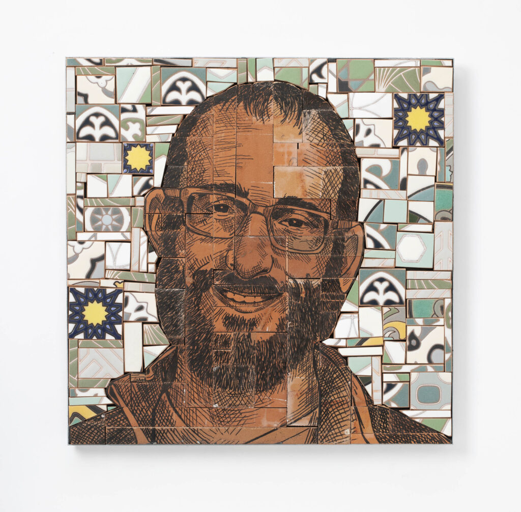 A portrait of Alex Pretti, part of the series "Portraits of the State of US" 2026 by Kathleen Crocetti